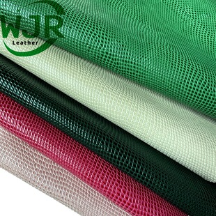 Artificial PU Synthetic Leather Crystal Small Lizard Pattern PU Leather Bag Sofa Shoe Material Jewelry Box Lizard Pattern Fabric
