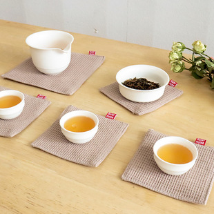 Coaster teapot mat new waffle fabric coaster heat insulation mat