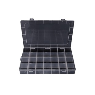 Large Fixed 28-grids Transparent Storage Box Hardware Digital Accessories Dust-proof Storage Box Transparent Multi-grids Packaging Box