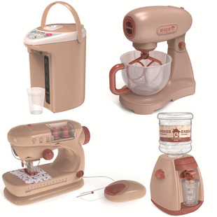 Foreign Trade Play Home Children's Tailor Machine Kitchen Water Dispenser Toys Boys and Girls Simulation Electric Washing Machine Set