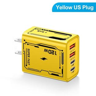 Стандарт 120W мульти-рот мобильный телефон зарядное устройство двойной тип-c 2USB зарядное устройство 5V/2APD США-Европа-английский адаптер