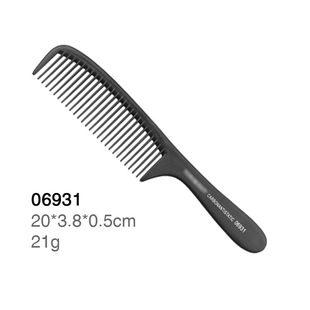 Hair Salon Teeth Hair Comb Carbon Fiber Tony Cover Black Anti-Static Hair Cutting Comb Hair Cutting Comb Handle Hair Cutting Comb
