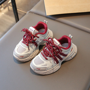 Children's sneaker 2025 Spring New Girls Torre Shoes Soft Sole White Shoes Casual Shoes Lightweight Running Shoes