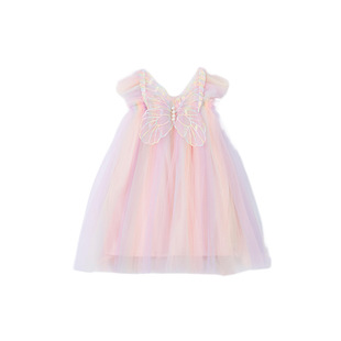 Girls' Slip Skirt Summer Butterfly Wings Skirt Floral Fairy Princess Skirt Women's Baby Children's One-year-old Skirt