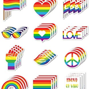 Cross-border Alien Post-it Notes Rainbow Pride Party Tear N Index Label Hand Account High Color Value Message