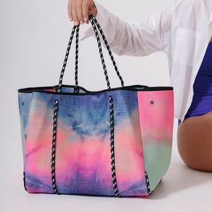 Diving material beach bag neoprene rubber mummy bag large capacity bag source manufacturer tote bag neoprene