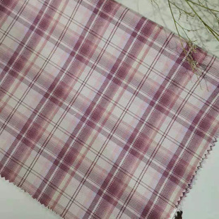 Gentle one-knife yarn-dyed plaid uniform finished cloth jk fabric tr twill jacquard Plaid tablecloth luggage