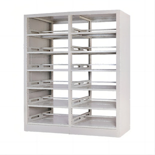 Manufacturer Customized Library Bookshelf Household Steel Bookshelf Student Bookcase Thickeneded Reading Room Single and Double-Sided Reading Shelf