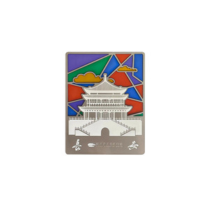 City Tourist Attractions Commemorative Gift Metal Refrigerator Stickers Custom Personalized Creative Cartoon Enamel Paint Refrigerator Stickers