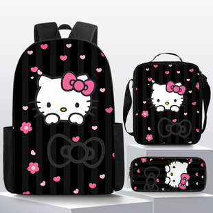 Hello Kitty Schoolbag for Primary School Students Cute Hello Kitty Children Backpack Girls Backpack Kt Cat Lunch Bag