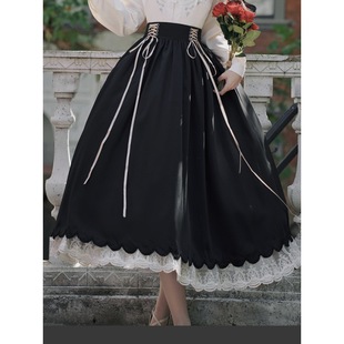 French retro court style princess dress lolita dress Baroque light lo dress Daily Platycodon grandiflorum dress
