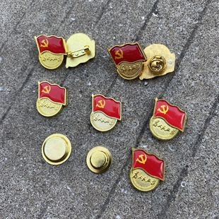 В наличии Стандартная эмблема партии, медаль Молодежной лиги, эмблема на груди члена Партии, цинковый сплав, металлический магнит, сильный магнитный значок, значок