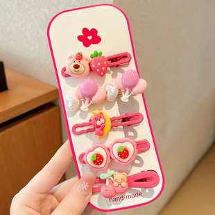 Kroomi Children's Cloud Hairpin Girl's New Style Bangs Broken Hairpin Headwear Little Girl's Back of Head Hairpin Hair Accessories