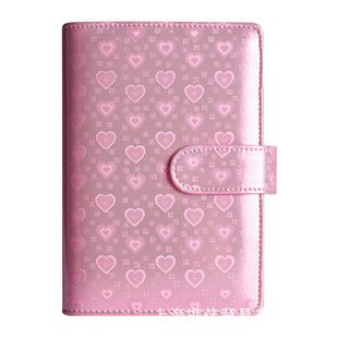 Cross-border A6 Colorful Laser Macaron Creative pu Notebook Cash Budget Loose-leaf Financial Handbook