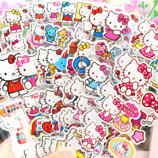 HelloKitty Пузырьковые наклейки Детский мультфильм KT кошка стерео ПВХ наклейки трансграничные день рождения подарок на вечеринку