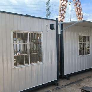 Guangzhou 3*3 small container room construction site residential mobile box room integrated housing packing box room manufacturers customized