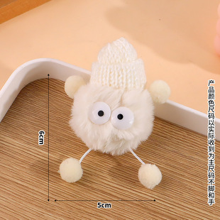 Internet-famous diy cute duck palm small briquettes rabbit fur ball mobile phone case doll doll accessories accessories accessories