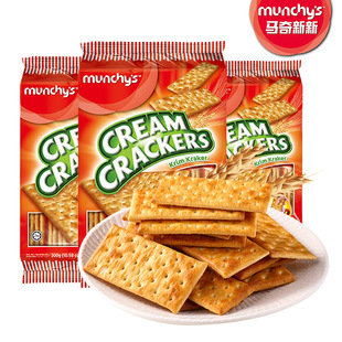 Munchy's Ma Qi Xin cream soda biscuits office snacks 300g * 12 bags full box