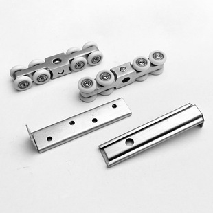 Stainless steel pulley mute bearing rail wheel door and window metal wheel hanging wheel indoor sliding folding door accessories wholesale