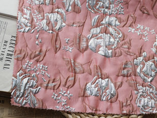 Embossed Bronze Heavy Metal Wire Jacquard Fabric Three-Dimensional Pleated Handmade Bag Fabric Fashion Tutu Skirt Fabric