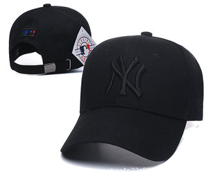 [MLB hat classic] embroidered baseball cap hard top NY Yankees 2024 hip-hop cross-border adjustment cap