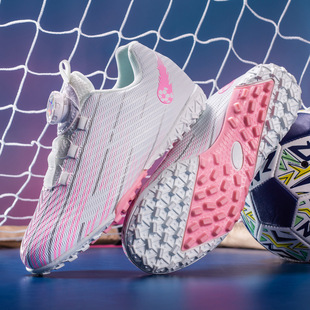 Spring 2024 New Style Rotating Buckle Football Shoes for Men and Teenagers Students Female Broken Nails Children's Competition Training Sneakers