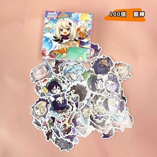 Новые 100 штучных стикеров в штучной упаковке Sanrio Cartoon Anime Series