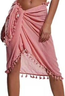 Cross-border Amazon explosions bikini blouse European and American swimwear blouse beach wrap skirt chiffon cover skirt apron