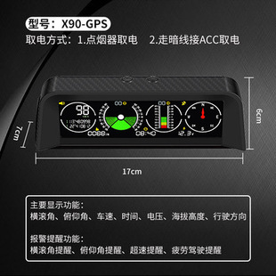 Automobile General Beidou HUD показывает GPS-уклон