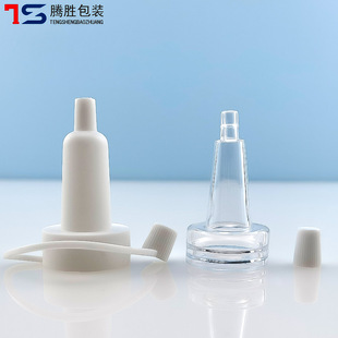 Source manufacturer 13 teeth transparent horn head ampoule odorless freeze-dried powder dripper Xilin bottle 20 teeth conjoined Horn Head
