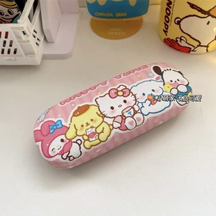 Cute Cartoon Glasses Box Portable Drop-resistant Anti-pressure Japanese High-end High-value Mearglass Storage Box for Girls
