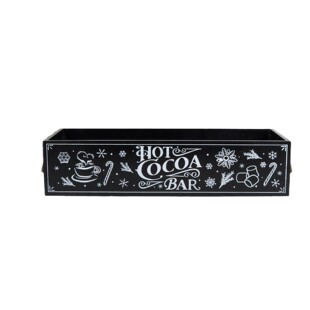 Wooden Christmas Gift Storage Box Desktop Non-Lid Snack Storage Box Cross-Border Christmas Holiday Decoration Storage Box