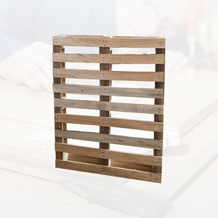 Foshan fumigation solid wood pallet goods turnover wooden pallet four-side fork gluing card board logistics solid wood turnover board