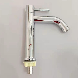 304 stainless steel single cold basin faucet stainless steel hand wash basin faucet single cold faucet