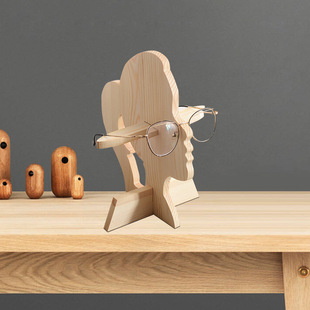 Creative glasses shop window decoration display prop holder wooden sunglasses sunglasses display rack ornaments