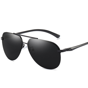 New Aluminum Magnesium Frameless Toad Glasses Colorful Men's and Women's Trendy Polarized Sunglasses Driving Sunglasses 143