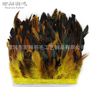 Factory Direct Sales Rooster Tail Purple Swimming Feather Selvedge 5-7inch Purple Swimming Hair DIY Jewelry Accessories Handicraft Accessories