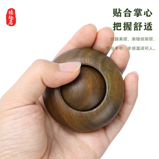 Integrated Green Sandalwood Transfer Bead Handlehold Piece Rosewood Rotary Top Solid Wood Handlehold Piece Log Integrated