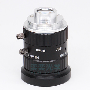 8mmFA Industrial Lens C Interface 1 0k Pixel 2.0/3inch F2.8 No Distortion Industrial Camera Vision Lens