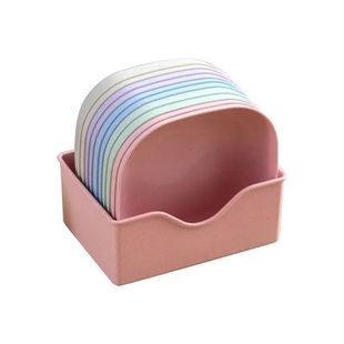 New Arrival Bone Spitting Dish Creative Japanese Style Household Bone Spitting Dish Plastic Small Dish Cute Storage Box Food Dish with Base