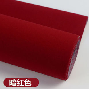 Thickened adhesive self-adhesive flannel black encryption adhesive flocking fabric with adhesive counter flannel black flannel display