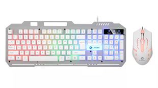 Li Magnesium T25 Mechanical Feel Keyboard E-sports Desktop Notebook Office Game Wired Metal Keyboard and Mouse Set