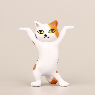 Tiktok Popular Enchanting cat all things can hold toys dancing cat holder pen desktop decoration cartoon cute small gift