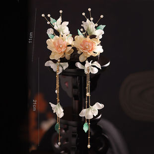 Good goods antique Hanfu court Tang style temperament Joker simple hairpin U-shaped hairpin super fairy photo studio photo shooting accessories