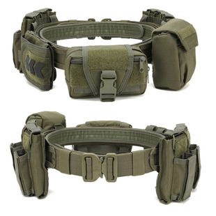 Открытый Тактический поясной костюм MOLLE, многофункциональный комбинированный патрульный пояс, нейлоновая Съемная регулировка