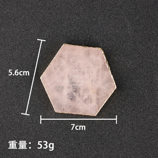Cross-border Explosions Natural Jade Coaster Raw Stone Polished Tea Cup Mat Red Wine Mat Electroplated Phnom Penh Silver Edge Agate Gasket