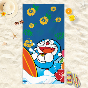 Мультфильм милый Doraemon микрофибра для взрослых Ванна Плавание Банное полотенце дорожное портативное пляжное полотенце спортивное полотенце