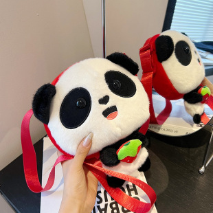 Новая национальная сумка для кукол Panda плюшевые игрушки диагональная сумка женская одноголовая игрушка сетка красная мультяшная сумка оптом