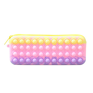 New Rodent Pioneer Decompression Bubble Le Silicone Pencil Bag Primary School Students Stationery Box Children's Pencil Bag Wholesale