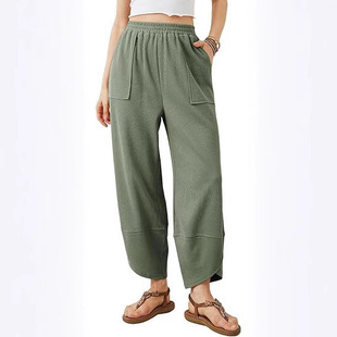 European and American foreign trade cross-border Amazon independent station 2024 new women's summer pants pants fashion pants